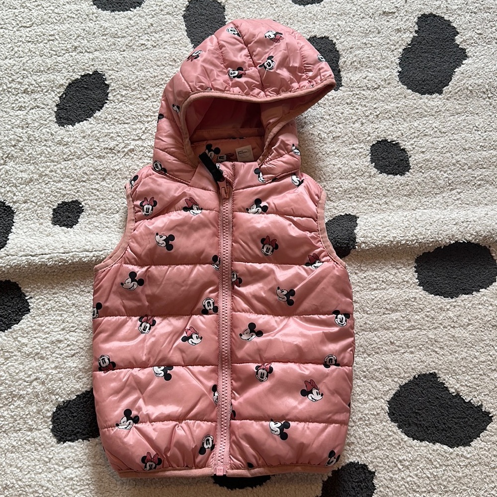 Minnie and Mickey puffer vest